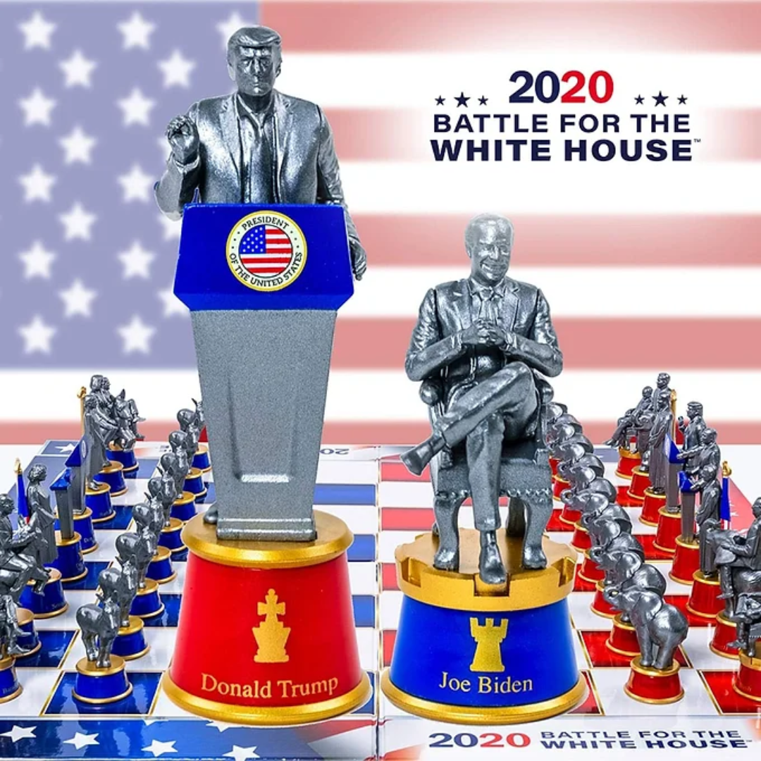 2020 Battle for The White House Chess Set Board Game