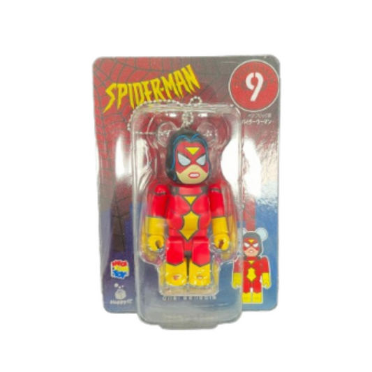 🕷 BEARBRICK 100% Happy Kuji - Spiderman Spider Woman Keychain