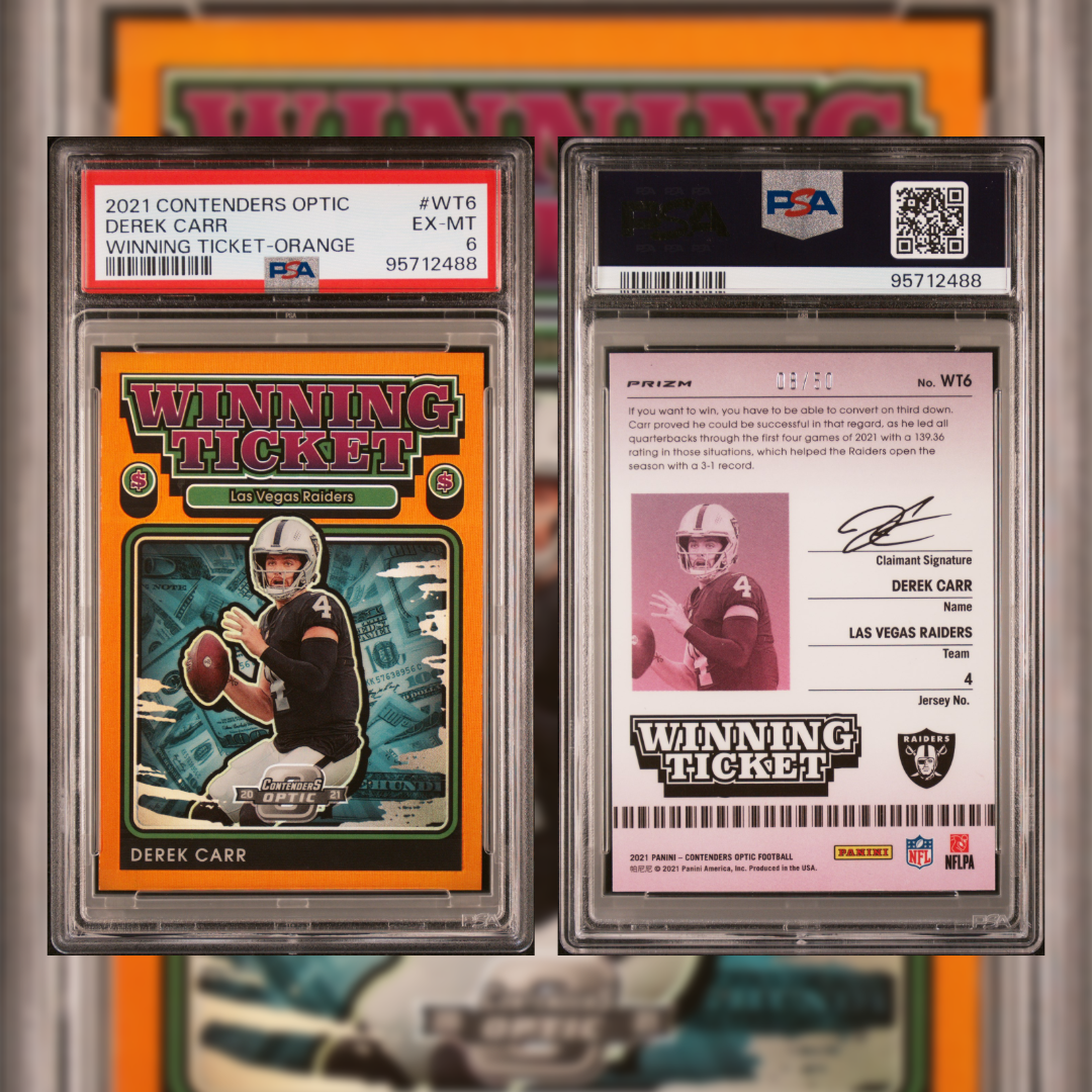 2021 Derek Carr #WT6 PSA 6 95712488