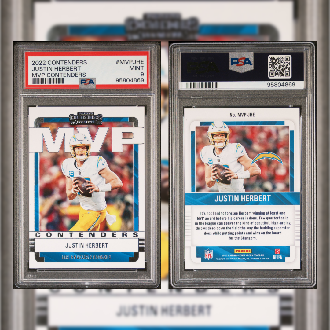 2022 Justin Herbert #MVPJHE PSA 9 95804869