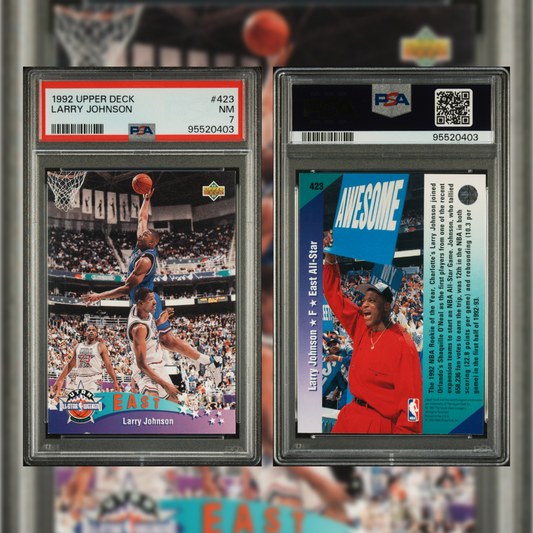 1992 Larry Johnson #423 PSA 7 95520403