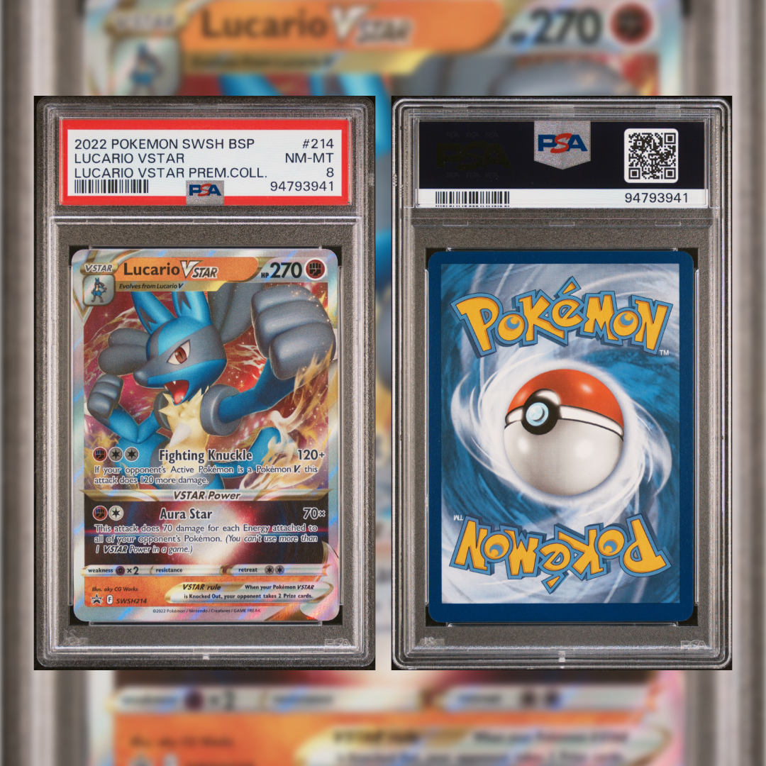 2022 Lucario VSTAR #214 PSA 8 94793941