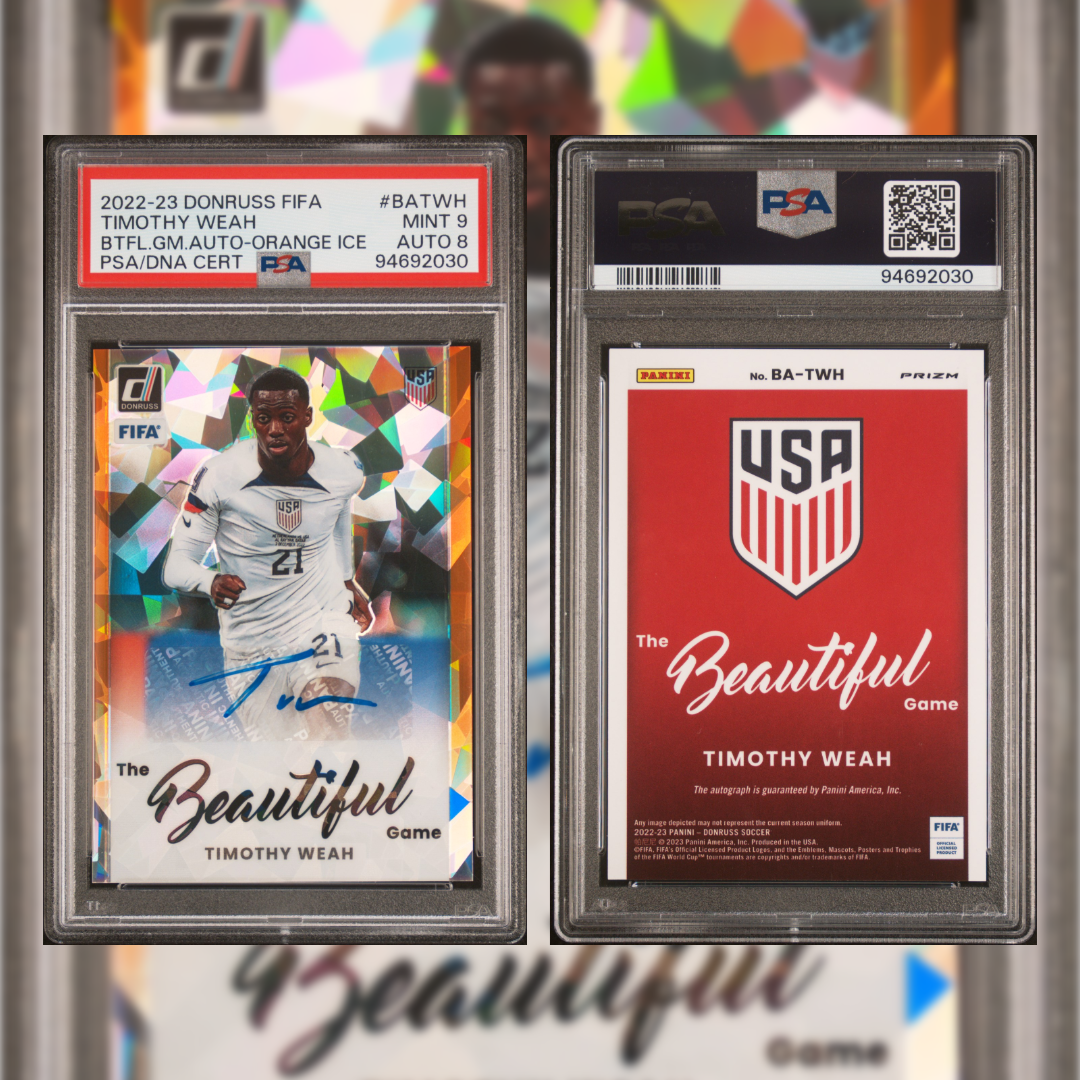 2022-23 Timothy Weah Autographed #BATWH PSA 9 94692030