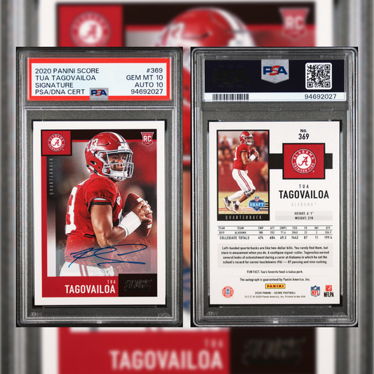 2020 Tua Tagovailoa Autographed #369 PSA 10 94692027