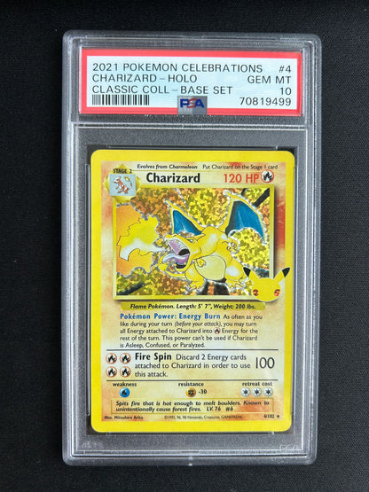 2021 Pokemon Celebrations Charizard #4 PSA 10 70819499