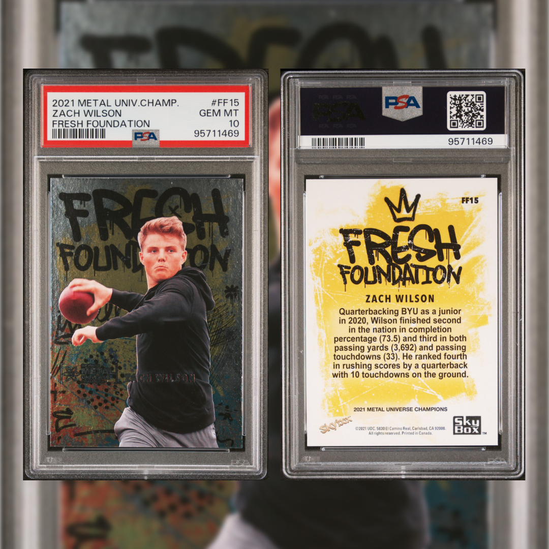 2021 Zach Wilson #FF15 PSA 10 95711469