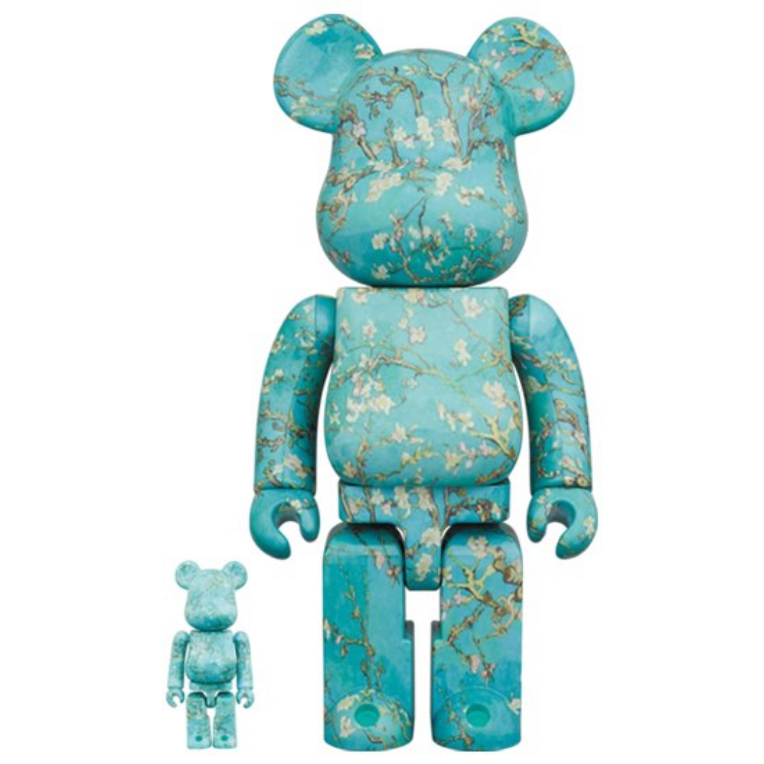 Be@rbrick x Van Gogh Museum Van Gogh (Almond Blossom) 100% & 400% Set