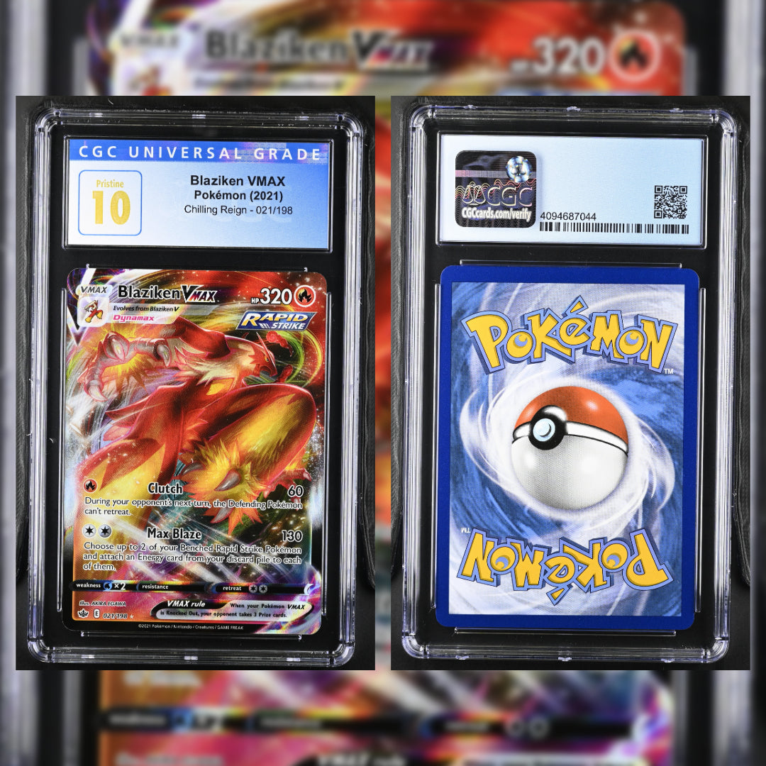 2021 Blaziken VMAX 021/198 CGC 10 4094687044