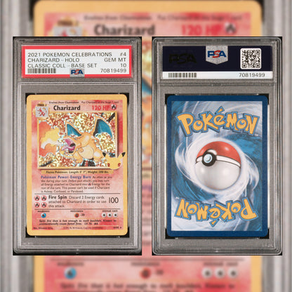 2021 Pokemon Celebrations Charizard #4 PSA 10 70819499