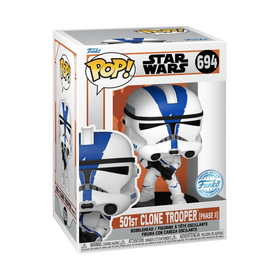 Funko POP! Star Wars - 501st Clone Trooper (Phase II) #694 Vinyl Figure