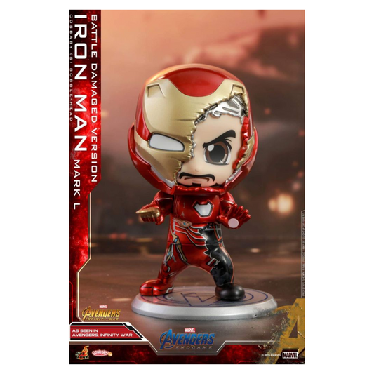 Hot Toys Cosbaby Marvel Avengers Endgame Iron Man Mark L (Battle Damaged Version) COSB558