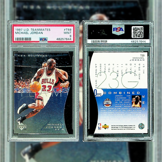 1997 Michael Jordan #T59 PSA 9 48257644