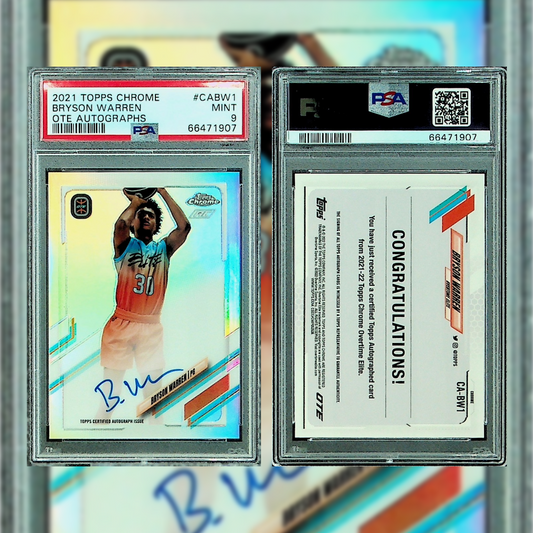 2021 Bryson Warren with Autograph #CABW1 PSA 9 66471907