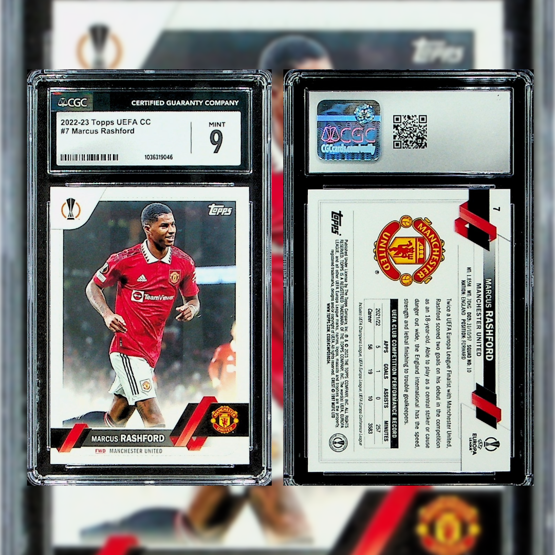 2022-23 Marcus Rashford #7 CGC 9 1036319046