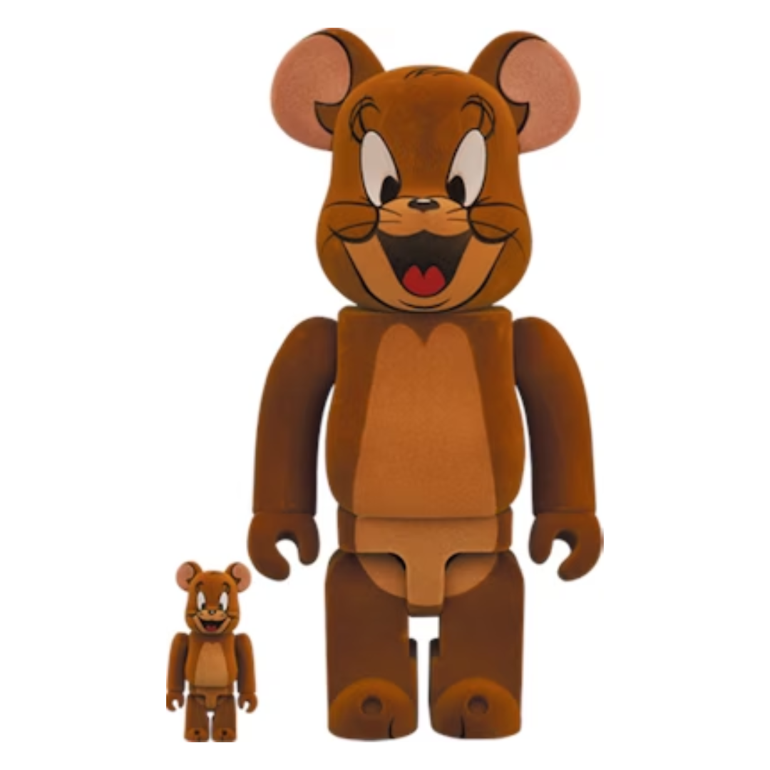 Bearbrick Tom and Jerry: Jerry Flocky 100% & 400% Set