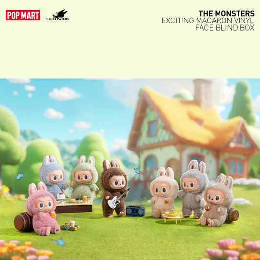 (OPEN INDIVIDUAL BOX) POP MART THE MONSTERS - Exciting Macaron Vinyl Face (Labubu)