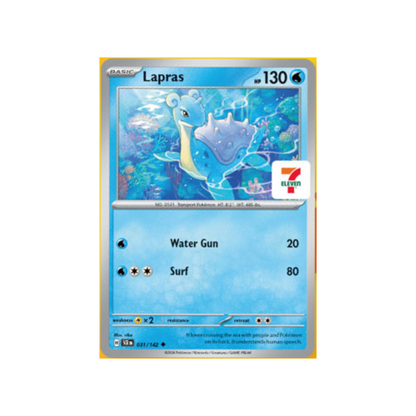 Pokémon Lapras 031/142 Stellar Crown 7-11 Seven Eleven Asia Stamp Promo Sealed