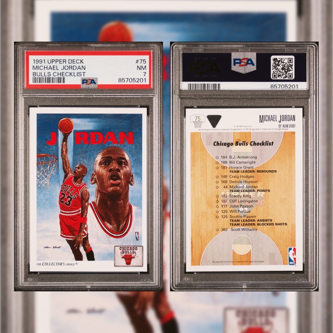 1991 Michael Jordan #75 PSA 7 85705201