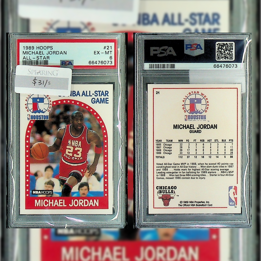 1989 Michael Jordan #21 PSA 6 66476073