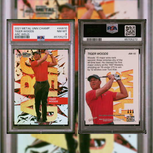 2021 Tiger Woods #AW10 PSA 8 85705272