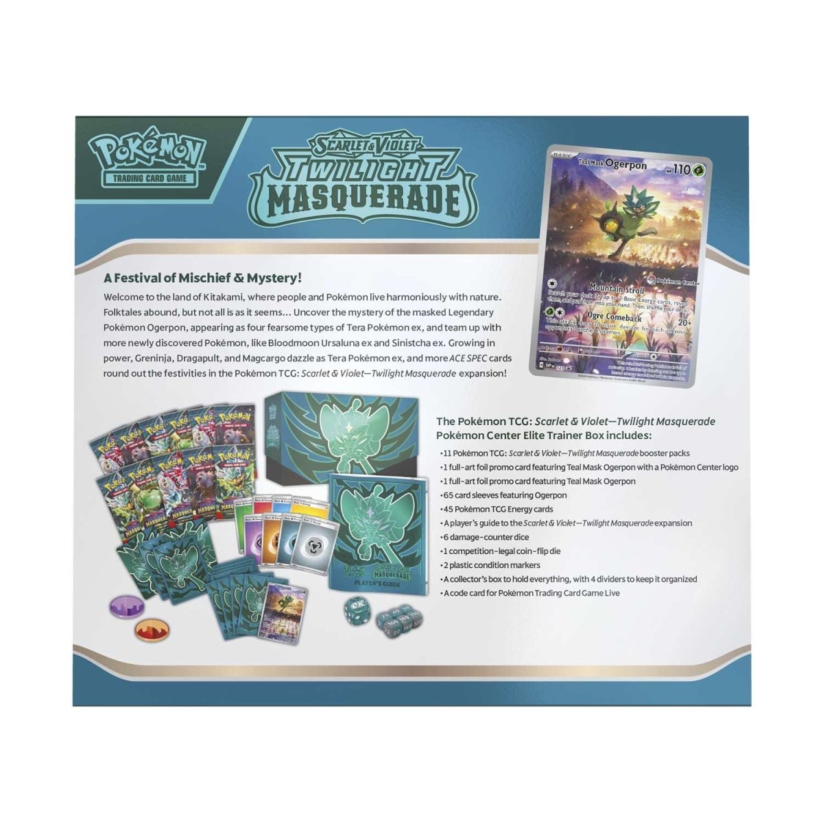 Pokémon TCG: Scarlet & Violet-Twilight Masquerade Pokémon Center Elite Trainer Box