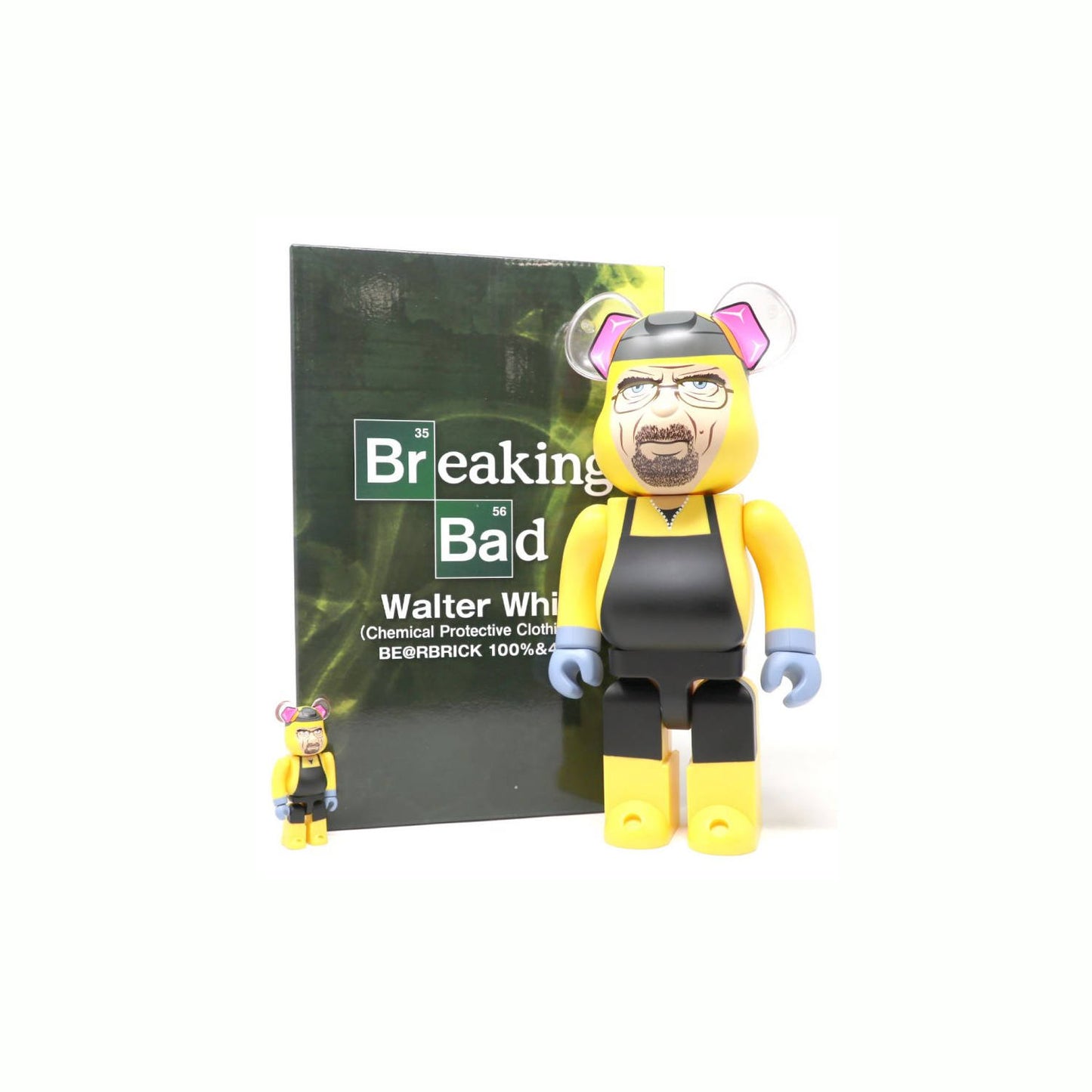 Bearbrick Breaking Bad Walter White (Chemical Protective Clothing Ver.) 100% & 400% Set